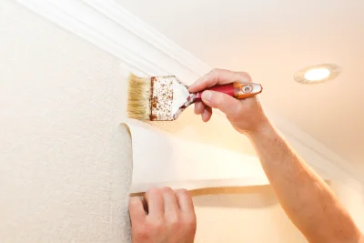 Pose de papier peint à Biot — revêtements muraux et toiles de verre